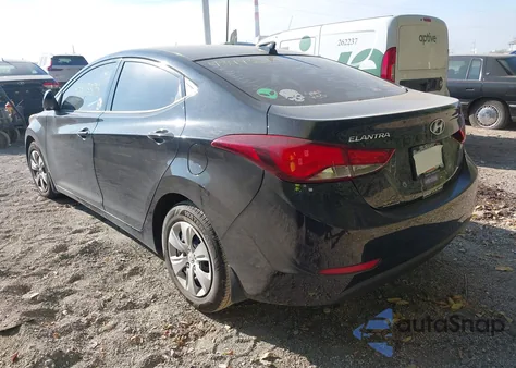 2016 Hyundai Elantra Se z USA, uszkodzony, nr VIN 5NPDH4AE6GH682309